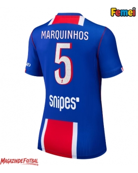 Paris Saint-Germain Marquinhos #5 Tricou Fotbal Replică 2026-27 Femei Acasa